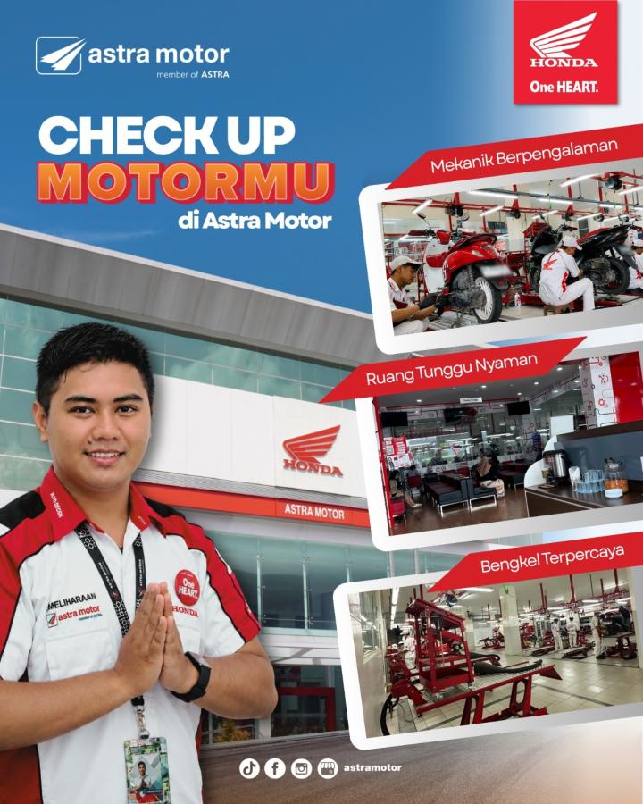 Astra Motor Natar Ajak Konsumen Rutin Check Up Motor untuk Menjaga Performa dan Keselamatan Berkendara